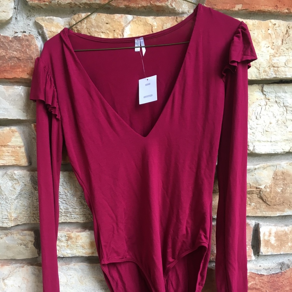 Wine colored one piece